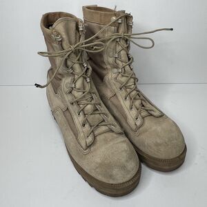 Wellco USGI Hot Weather Desert Combat Boots Tan Suede Vibram USA Mens Size 10 R